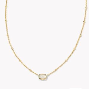 Kendra Scott Mini Elisa Necklace, Ivory Mother of Pearl